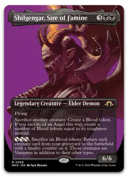 Shilgengar, Sire of Famine (Borderless) #366 NM Modern Horizons 3 MH3 Magic MTG - Image 1