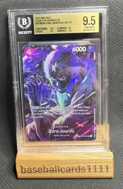 One Piece Card Game Legacy of the Master Zoro-Juurou SP ST18-004 BGS 9.5 P3 - Image 1