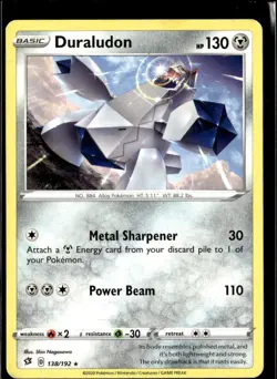 Pokemon Duraludon 138/192 Rebel Clash Non Holo Rare 2 Card Lot - Image 1