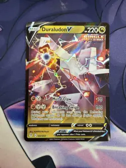 Duraludon V - 122/203 - Pokemon Evolving Skies Error Misaligned Holo Card NM - Image 1