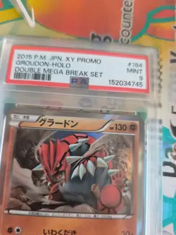 Pokemon Karte Card Groudon XY Promo Double Mega Break Set Holo japanese PSA 9 - Image 4