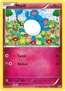 Marill 102/160 Primal Clash Pokemon Card NM - Image 1