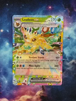 Leafeon ex 006/131 Double Rare Prismatic Evolutions Pokemon TCG - Image 1