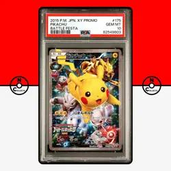 Pokemon PSA 10 Pikachu Battle Festa 175/XY-P Promo 2015 Japanese - Image 1