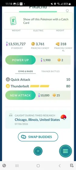 Pokemon Go Shiny Pikachu Excavator - Image 2