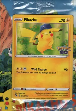 Pokemon TCG Pikachu - 028/078 - Pokemon Go Sealed Holo Stamped NM/M - Image 1