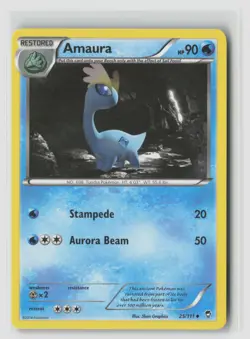 Amaura #25/111 Xy - Furious Fists Uncommon Pokemon TCG LP - Image 1
