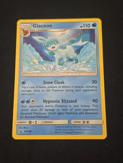 Glaceon SM238 Sun & Moon Regular Black Star Promo Pokemon TCG Near Mint - Image 1