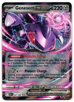 Genesect ex 067/086 - 🌊 Black Bolt Double Rare Pokemon TCG Holo 🖤 - LP - Image 1