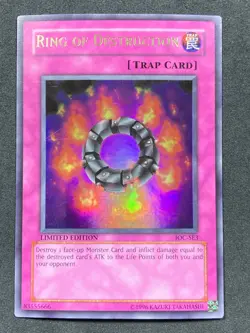 YuGiOh IOC-SE3 RING OF DESTRUCTION Ultra Rare Limited Edition - MP/LP - Image 1