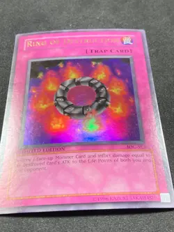 YuGiOh IOC-SE3 RING OF DESTRUCTION Ultra Rare Limited Edition - MP/LP - Image 2