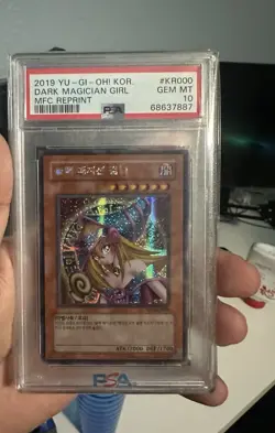 YUGIOH Korean Dark Magician Girl Secret Rare GEM MINT MFC-KR000 PSA 10 - Image 1