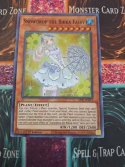Yu-Gi-Oh! Snowdrop the Rikka Fairy SESL-EN019 Super Rare 1st Edition Near Mint - Image 1