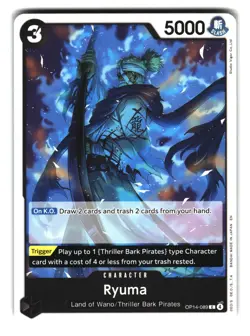 Ryuma OP14-089 One Piece Card Thriller Bark Pirates Land of Wano - Image 1