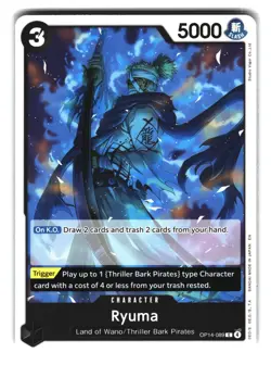 Ryuma One Piece Land of Wano/Thriller Bark Pirates OP14-089 Character - Image 1