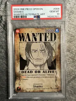 Shanks (004) (Wanted Poster) OP09-004 Emperors in the New World Foil - Image 1