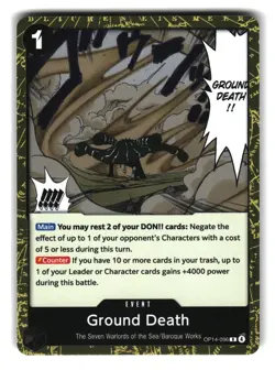 Ground Death OP14-096 Rare Event One Piece Card Game - Image 1