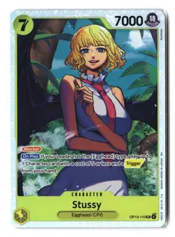 Carrying on His Will One Piece CCG Stussy #OP13-110 Foil - Image 1