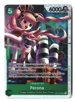 Perona OP14-033 SR Super Rare One Piece The Azure Sea's Seven - Image 1