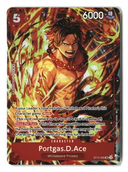 Portgas.D.Ace ST15-005 SR Illustration Box Vol.5 One Piece Card Game English - Image 1