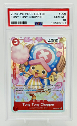 2024 ONE PIECE EB01 TONY TONY CHOPPER EB01-006 PSA 10 GEM MINT ENGLISH #006 - Image 1