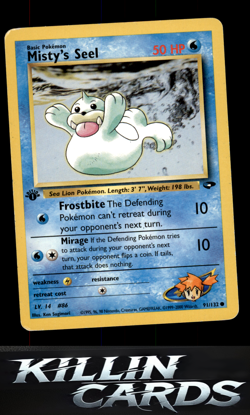 Misty's Seel 091/132 Pokemon Common Gym Challenge Card LP - Image 1
