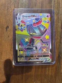 Pokemon TCG Dragapult VMAX SWSH097 Sword & Shield Promo Card Shiny Holo - Image 1