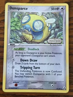 Dunsparce Reverse Holo STAMP - 2006 Pokemon Card EX Legend Maker 31/92 - NM - Image 1