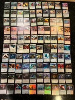 Lot of 100 Magic the Gathering Marvel Super Heroes Cards NM - No Dupes! - Image 1