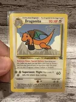 1999 Dragonite #5 WB Movie Black Star Promo Pokemon Card WOTC Light Play - Image 1