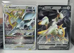 Pokemon Arceus V & VStar Metal Cards Collectibles 122/172 123/172 - Image 1