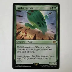 MTG Final Fantasy Jumbo Cactuar #191 Rare English Non-Foil Magic Card - Image 1