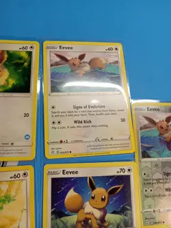 Pokemon TCG Eevee Lot of 10 Cards - Includes 1 Reverse Holo, NM Condition! - Image 3