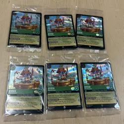 Disney Lorcana Stitch Alien Buccaneer 8/P2 6 Promo Cards Sealed NM - Image 1