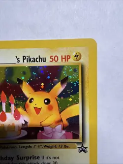Pokemon TCG Birthday Pikachu Holo Black Star Promo Card #24 - Image 4