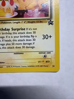 Pokemon TCG Birthday Pikachu Holo Black Star Promo Card #24 - Image 5
