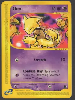 Abra 93/165 common Non Holo NM Pokemon Card HQ Scan - Image 1