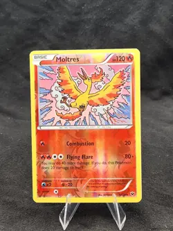 Pokemon TCG Moltres Fates Collide 9/124 Reverse Holo Rare Card - Image 1