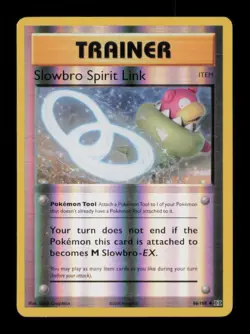 REVERSE HOLO SLOWBRO SPIRIT LINK UNCOMMON 86/108 HP POKEMON - Image 1