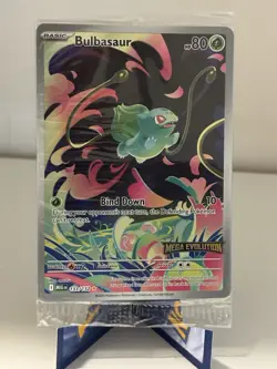 Pokemon TCG Bulbasaur 133/132 Mega Evolution Stamp Box Topper - Image 1