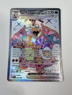 Charizard EX 215/197 OBF Obsidian Flames Ultra Rare Full Art NM Pokemon - Image 1