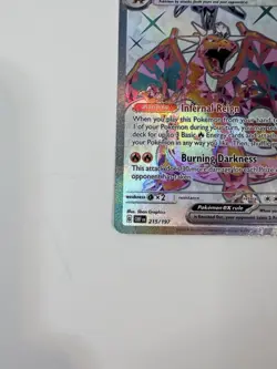 Charizard EX 215/197 OBF Obsidian Flames Ultra Rare Full Art NM Pokemon - Image 3