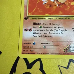 Pokemon TCG Blaine's Growlithe Gym Heroes 62/132 Regular 1st Edition Common - Image 4