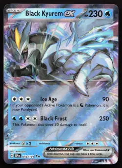 Black Kyurem ex 048/191 Double Rare Surging Sparks Pokemon Holo Near Mint - Image 1
