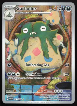 Garbodor 141/086 Illustration Rare White Flare Pokemon Holo Near Mint - Image 1