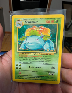 Pokemon TCG Venusaur Base Set Holo Rare 15/102 1999-2000 WOTC English - Image 1