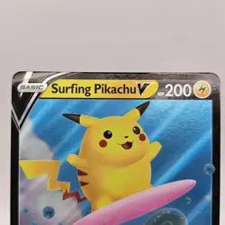 Pokemon TCG SWSH Celebrations Surfing Pikachu V 008/025 Ultra Rare Holo - Image 2