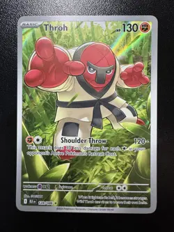 Pokemon Throh 128/086 Black Bolt Illustration Rare Holo NM - Image 1
