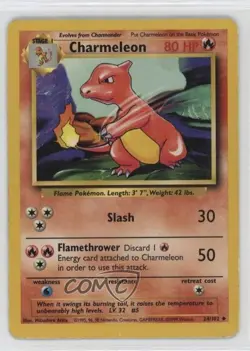 Charmeleon Pokemon Base Set #24 1999 - Image 1