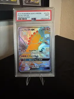 Pokemon TCG Ho-Oh GX SV50/SV94 SM-Hidden Fates: Shiny Vault PSA 9 - Image 1